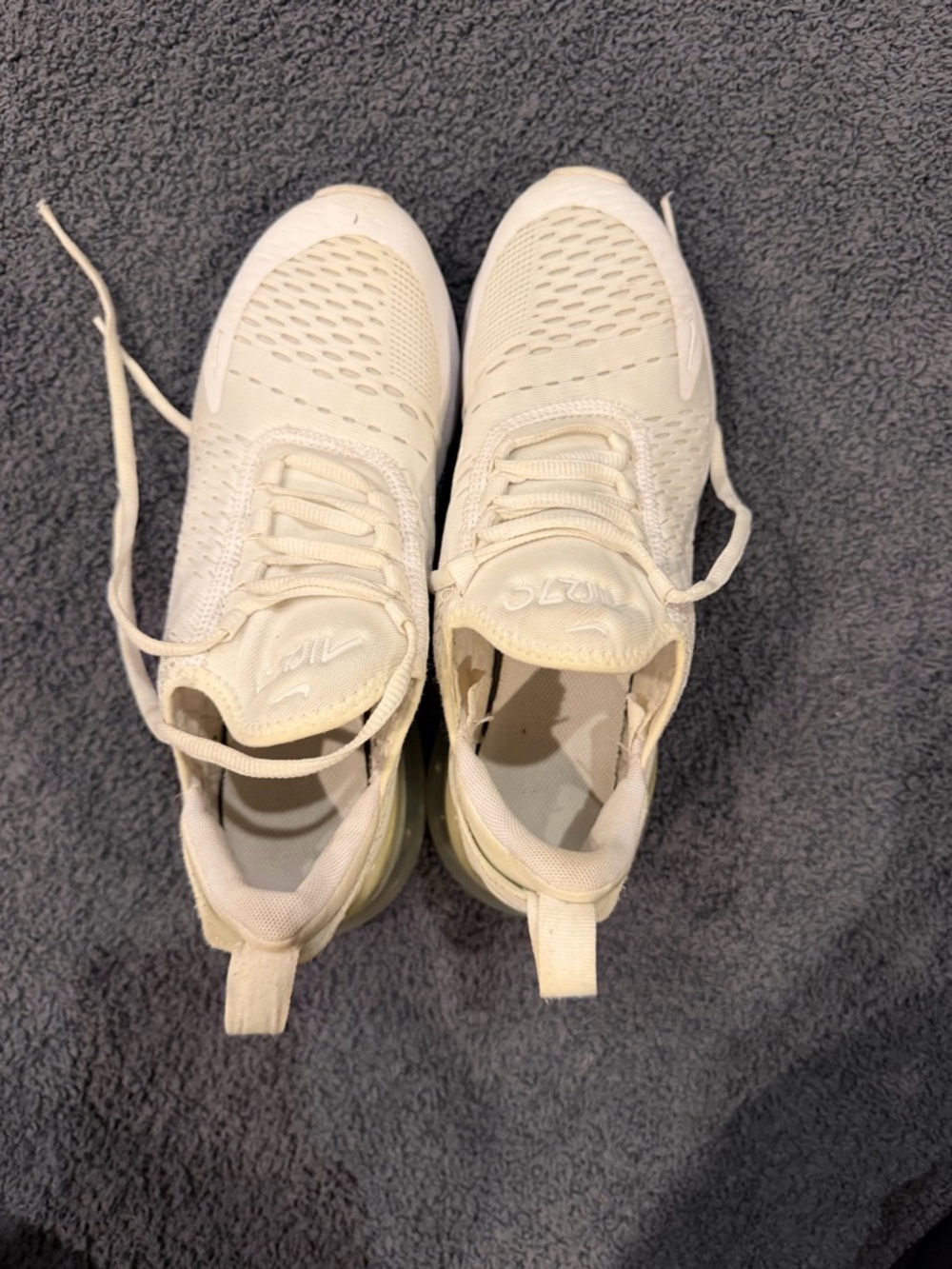 Nike White Air Max Athletic Sneakers